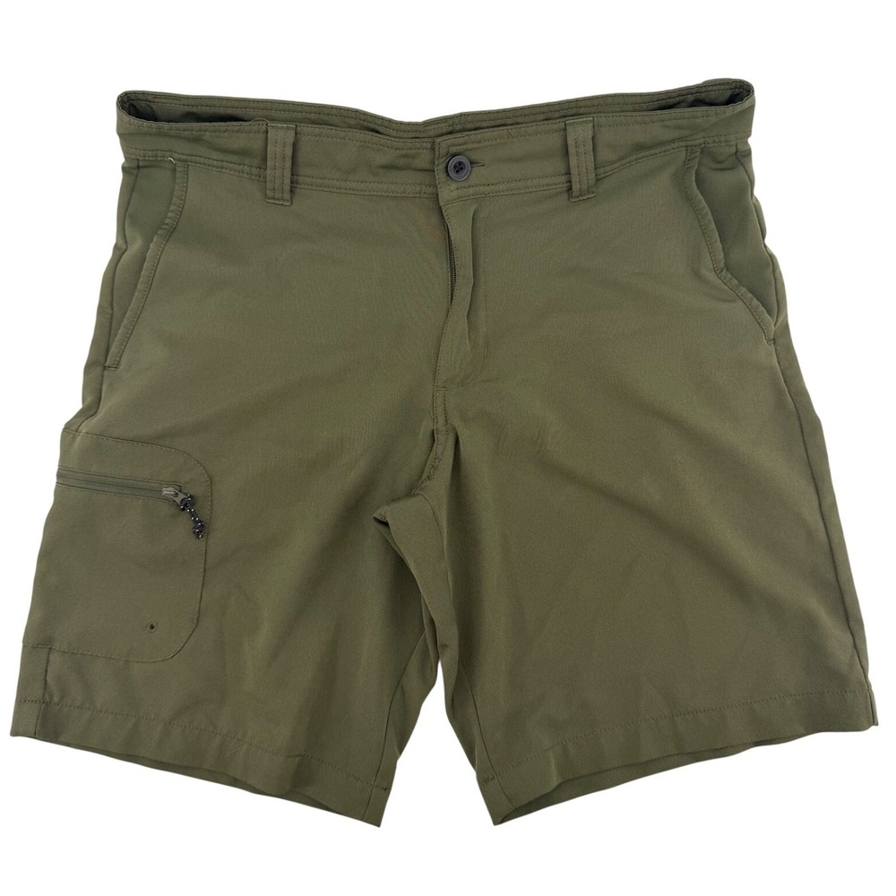 Magellan Outdoors Shorts Mens 30 Olive Green Fish Gear Water Repellent Cargo
